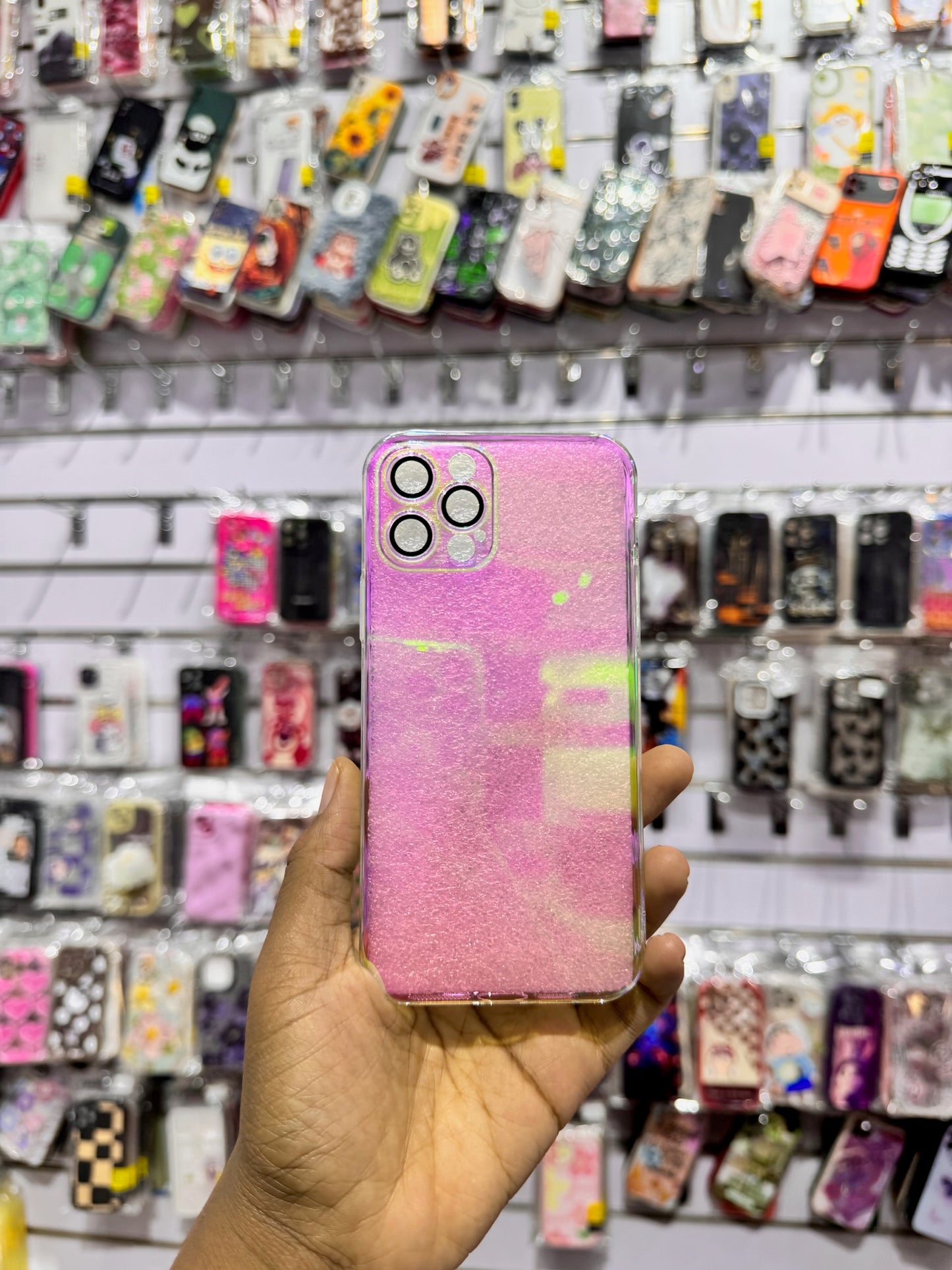 Transparent colorful case for iPhones