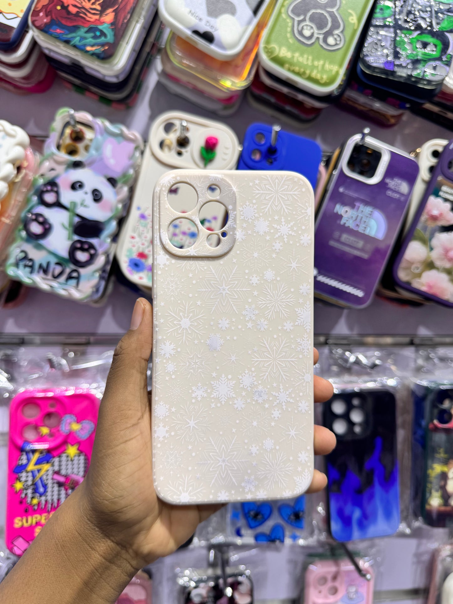 Cream Snow Case For IPhones