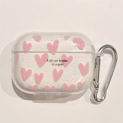 Pink Mini Hearts Design AirPods 1/2  Case