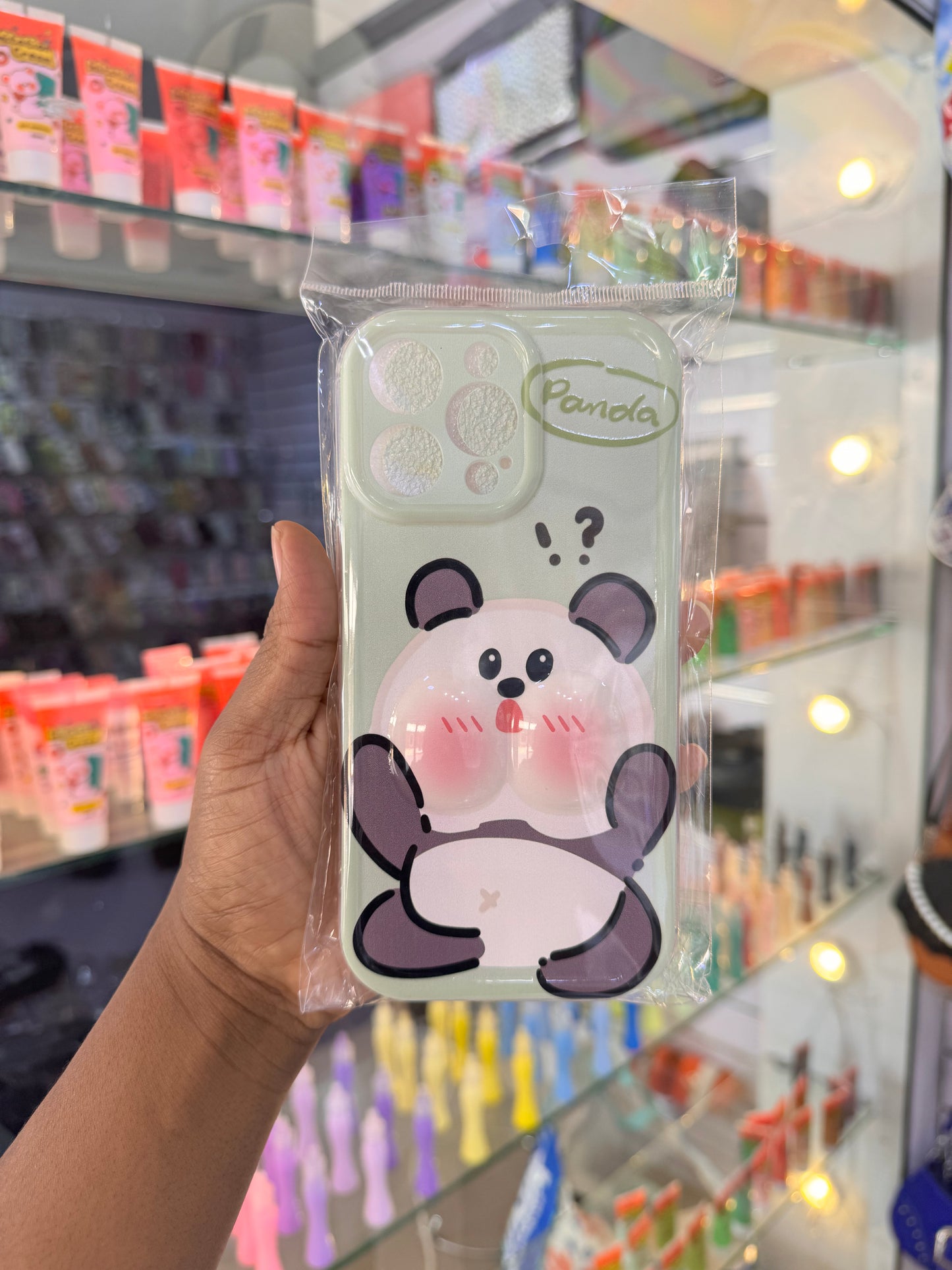 Blush panda case For iPhones