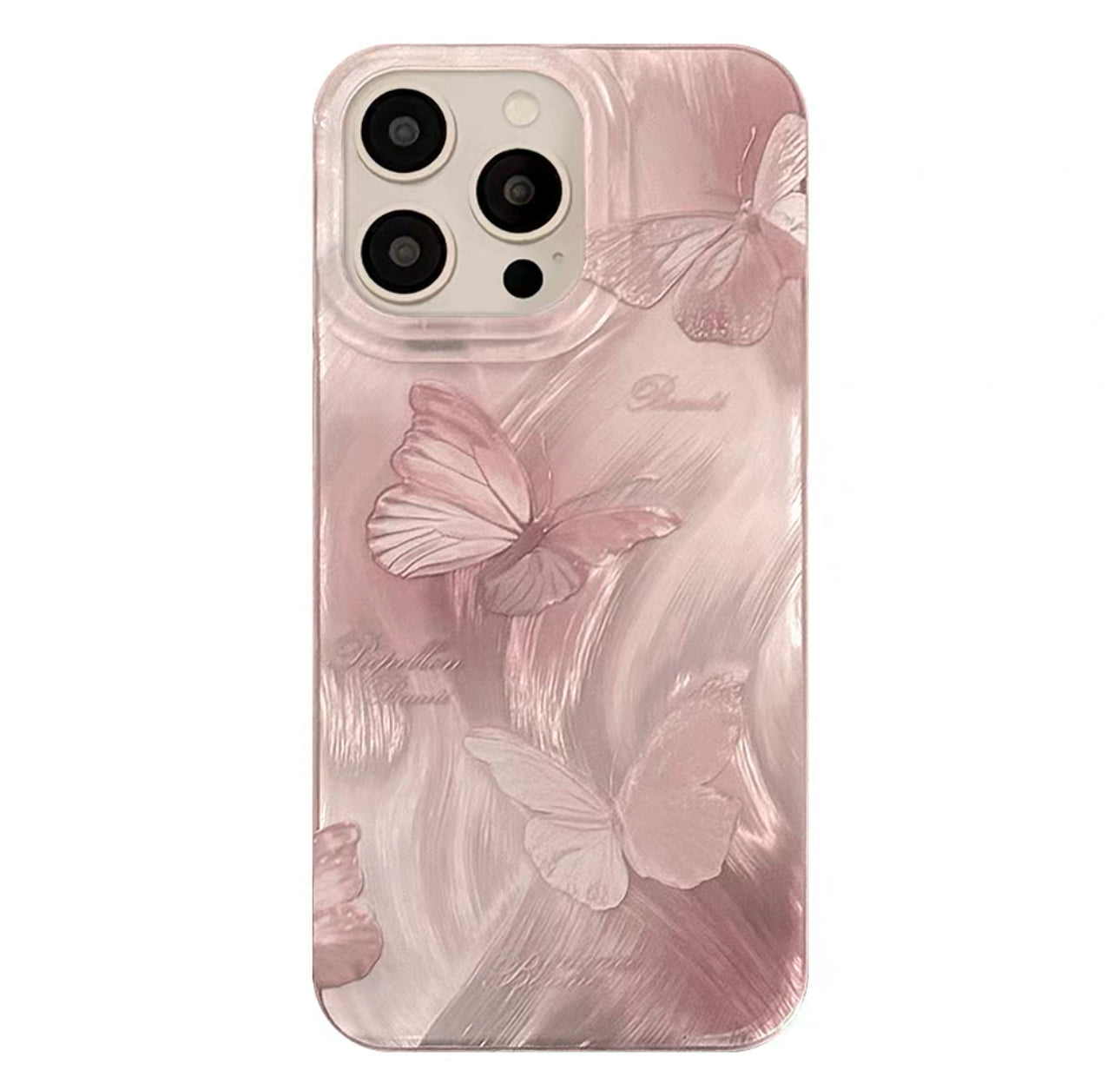 Pink Butterfly Case For iphone