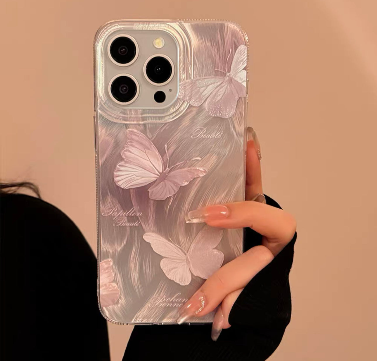 Pink Butterfly Case For iphone