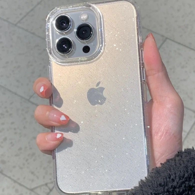 Transparent glitter Case for iPhones