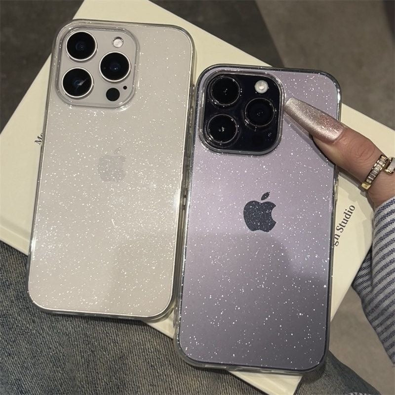 Transparent glitter Case for iPhones