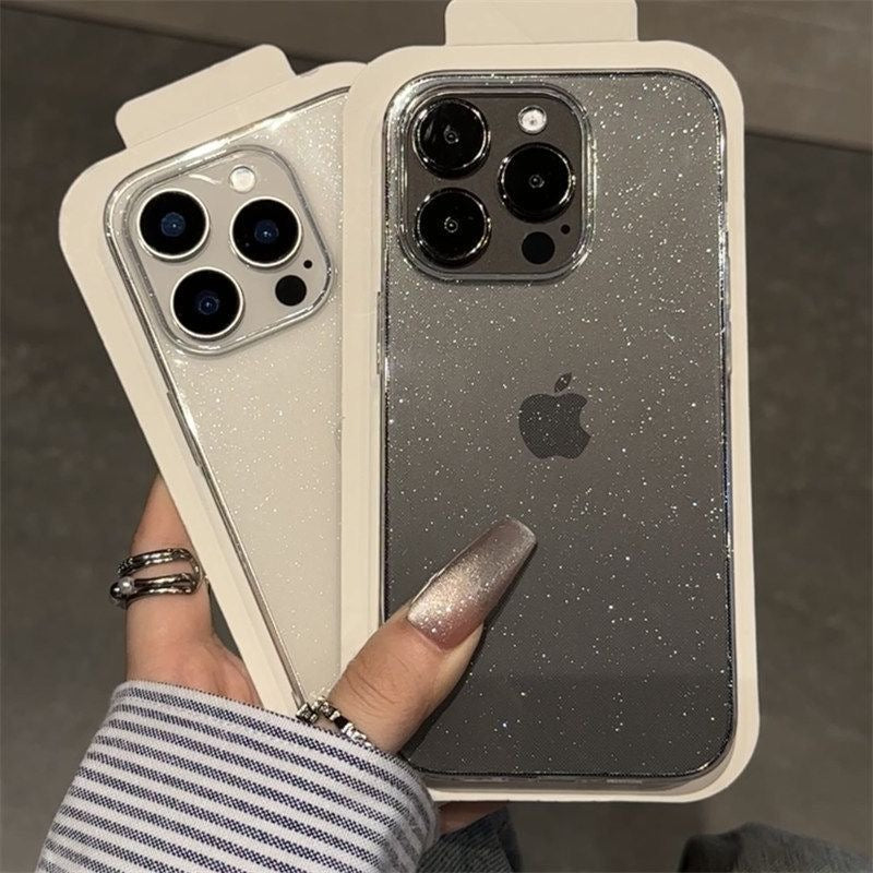 Transparent glitter Case for iPhones