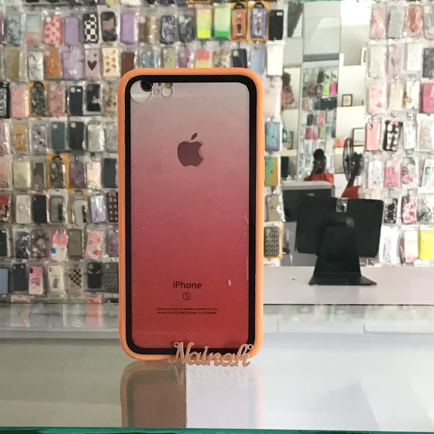 Transparent Orange Gradient Color Case For iPhone 7/8