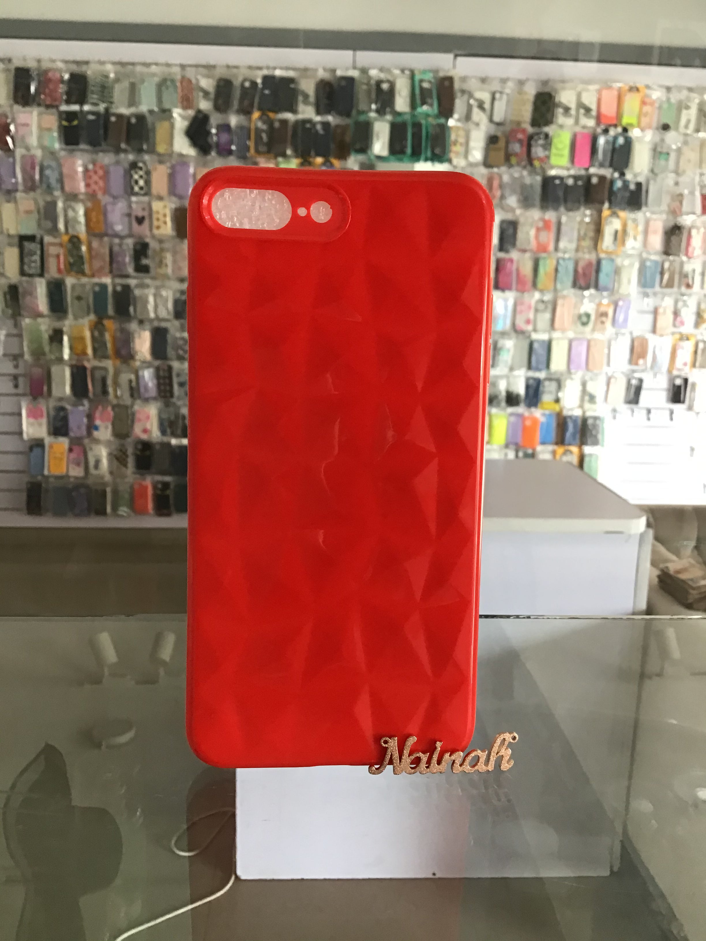 Red Soft Puff Case For iPhone 7/8 plus