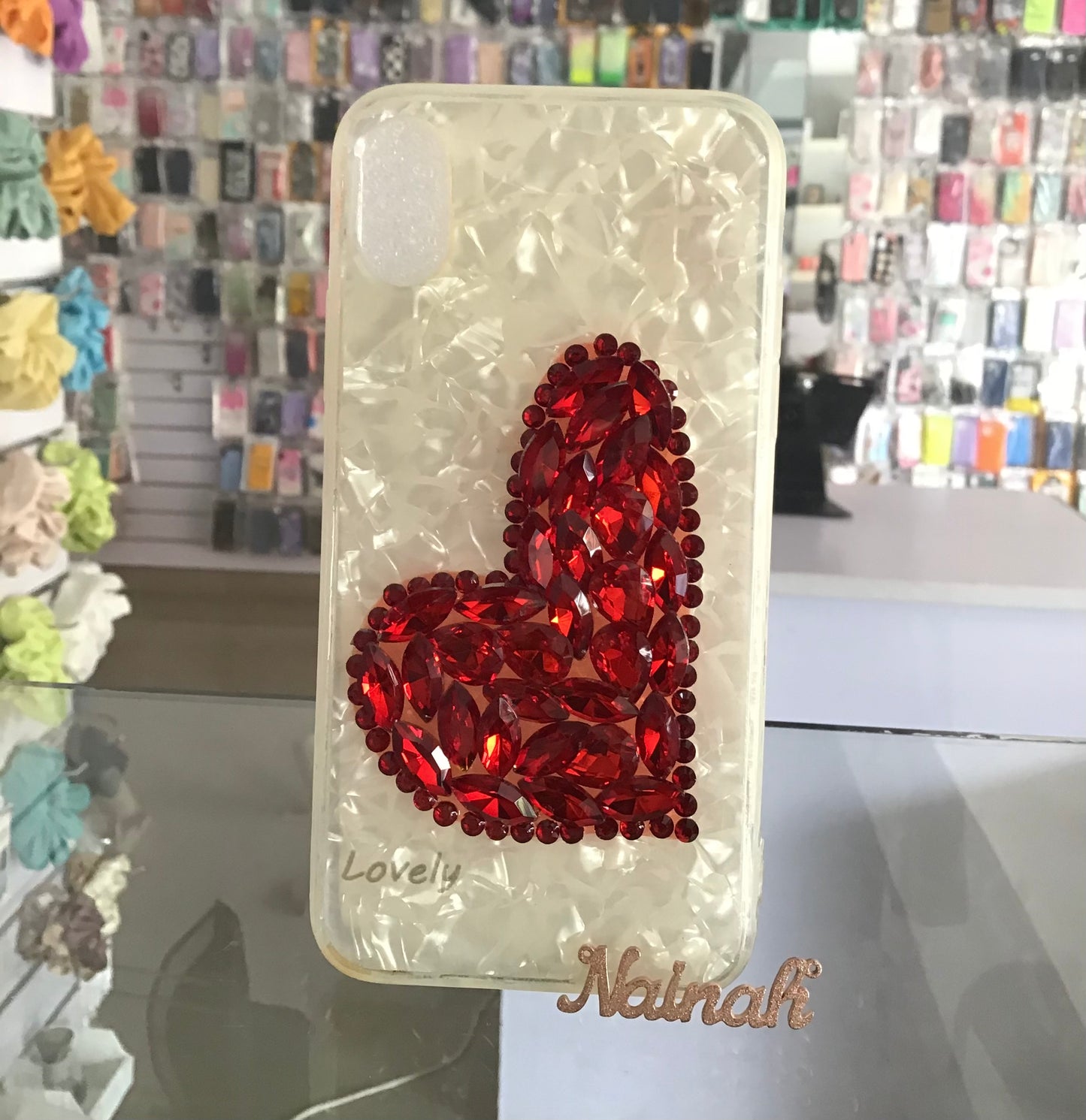 Big Heart Glitter Luxury Case For iPhones