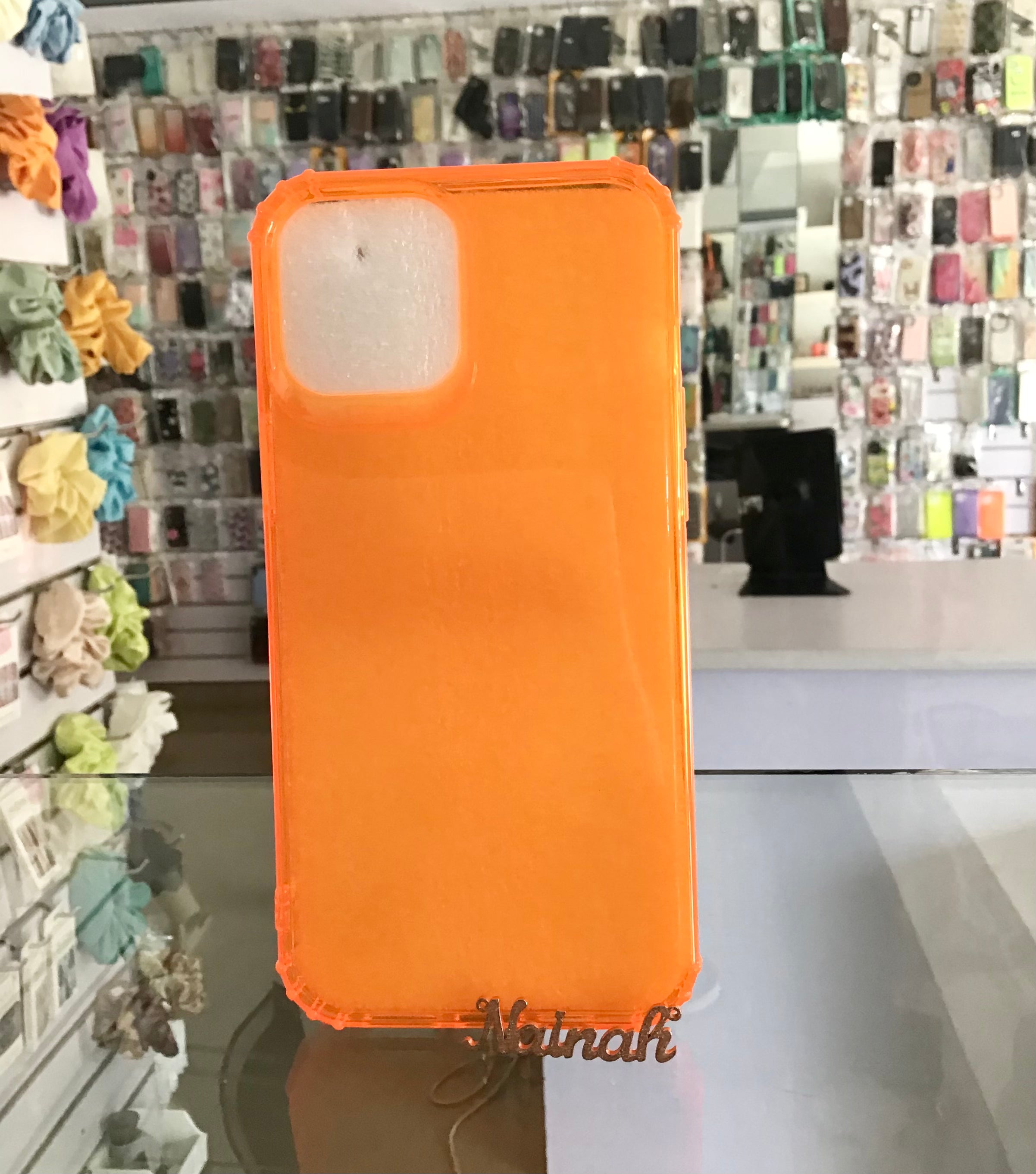 Orange With Bumper Edge Case  For iPhone 12 Pro Max