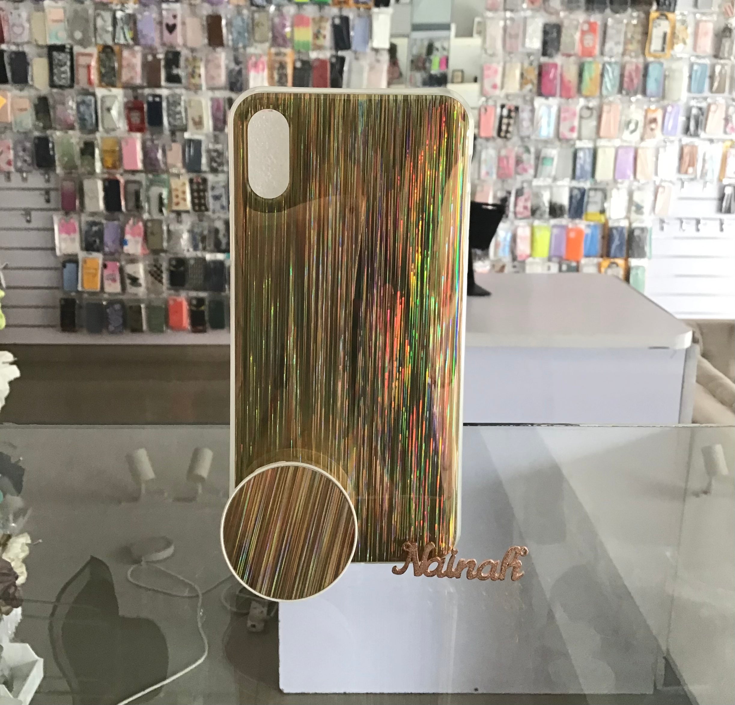 Shiny Gold Case For iPhone XS