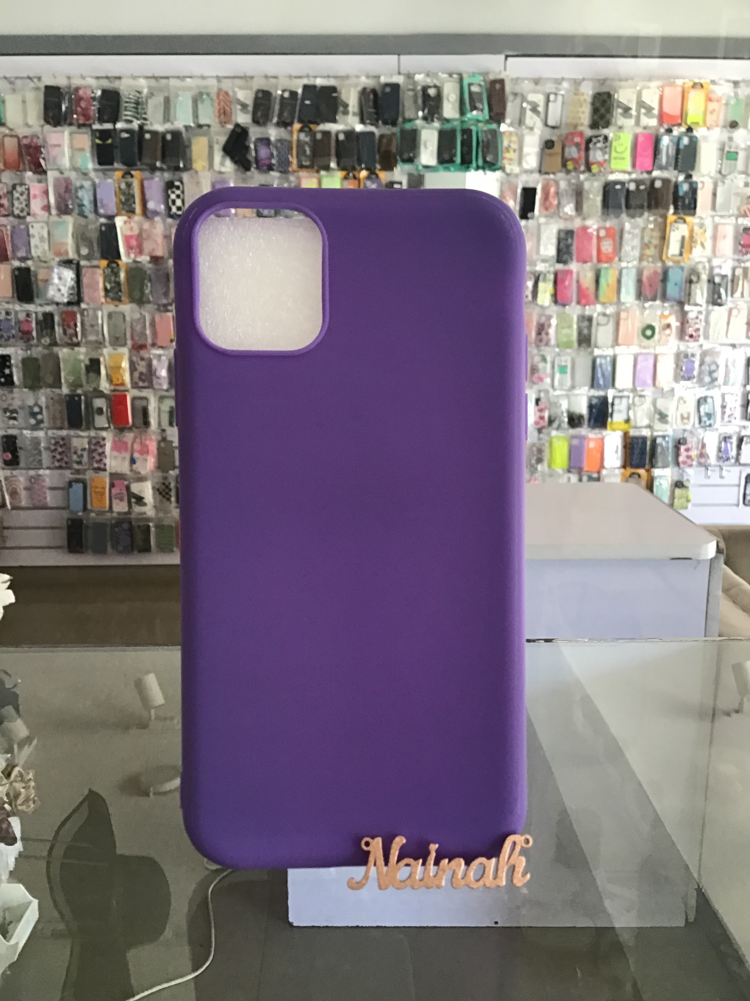 Dark Purple Silicone Case For iPhone 11
