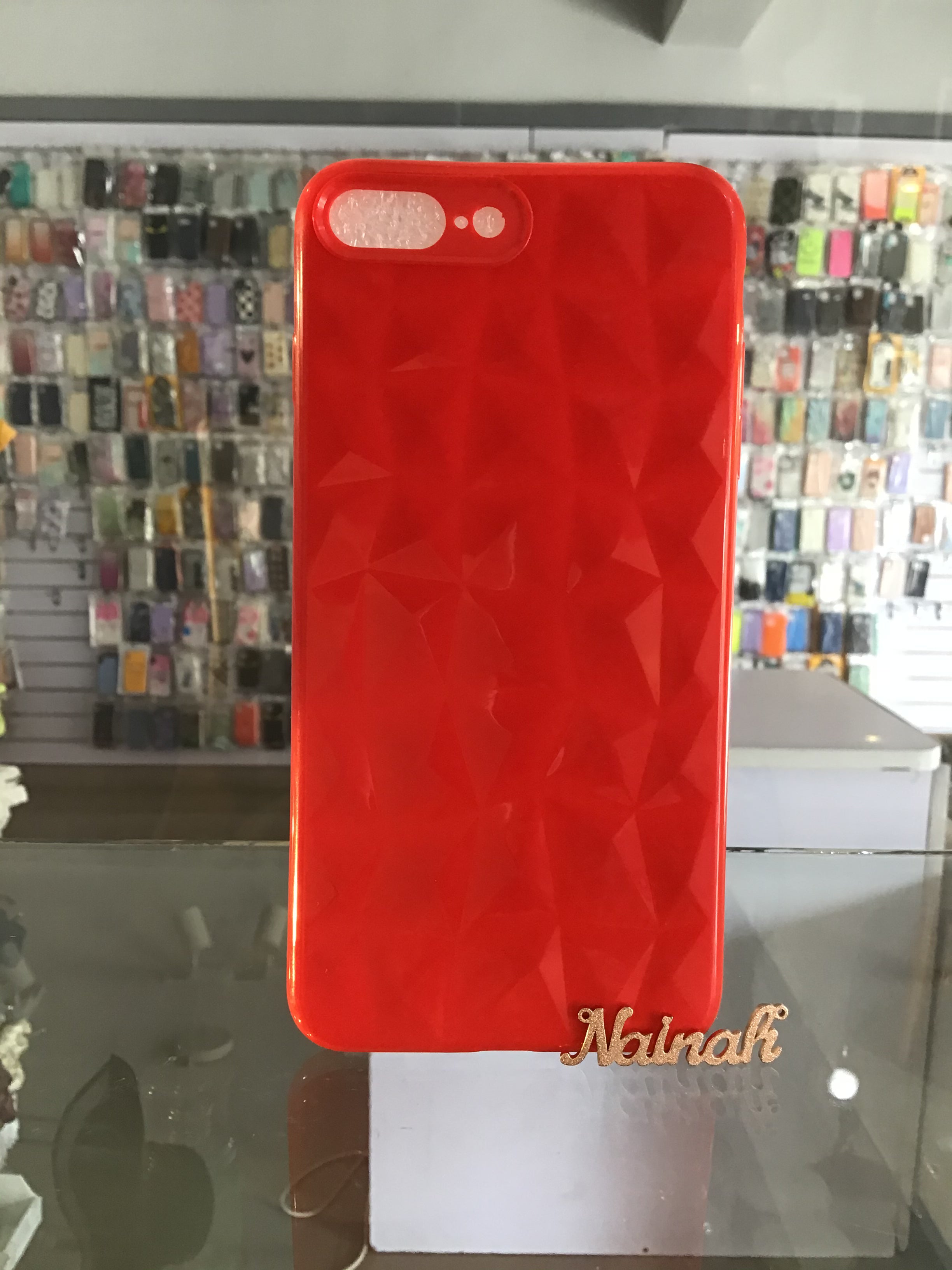 Red Soft Puff Case For iPhone 7/8 plus
