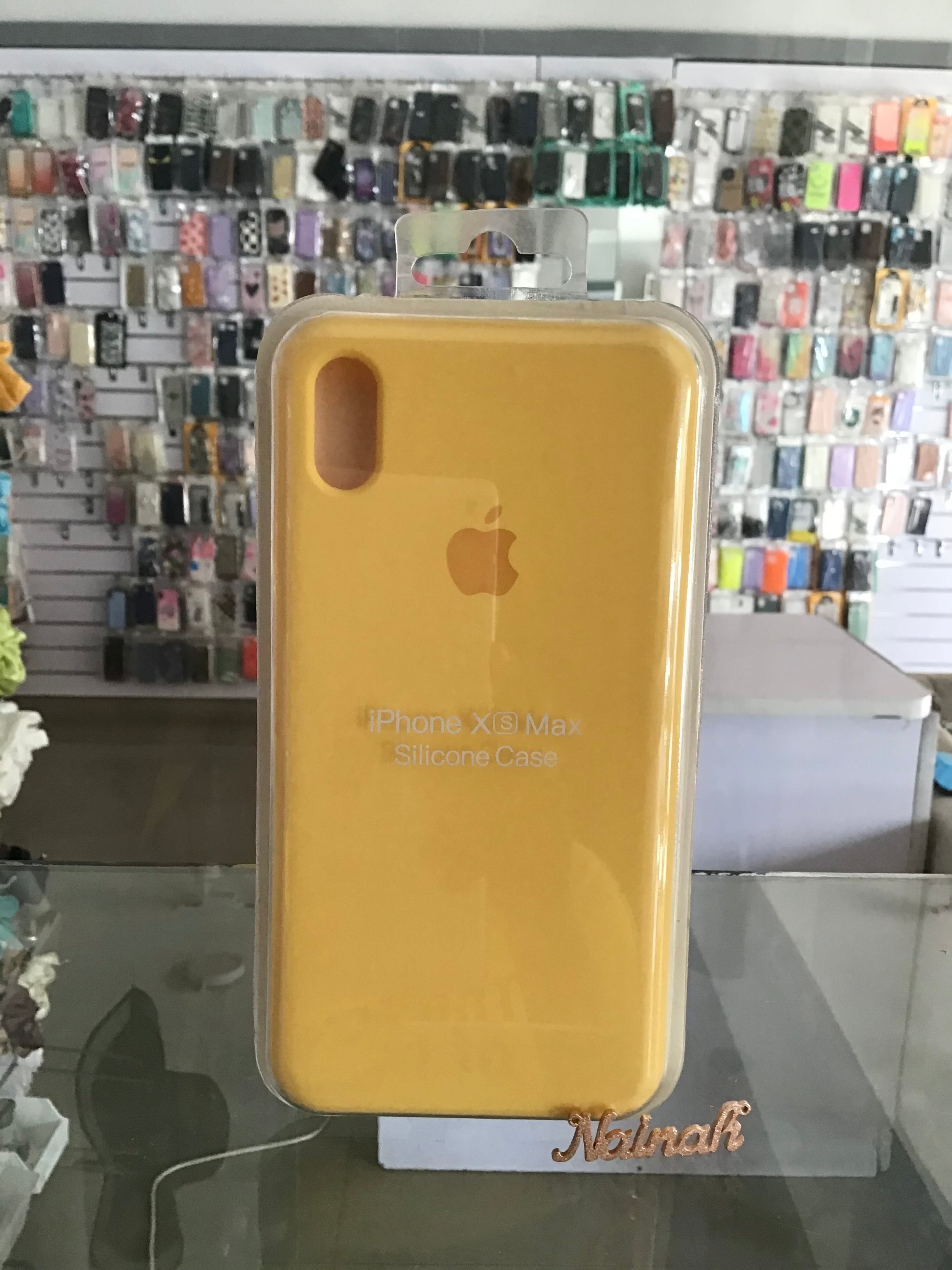 Yellow Silicone Protective Case For iPhone XS