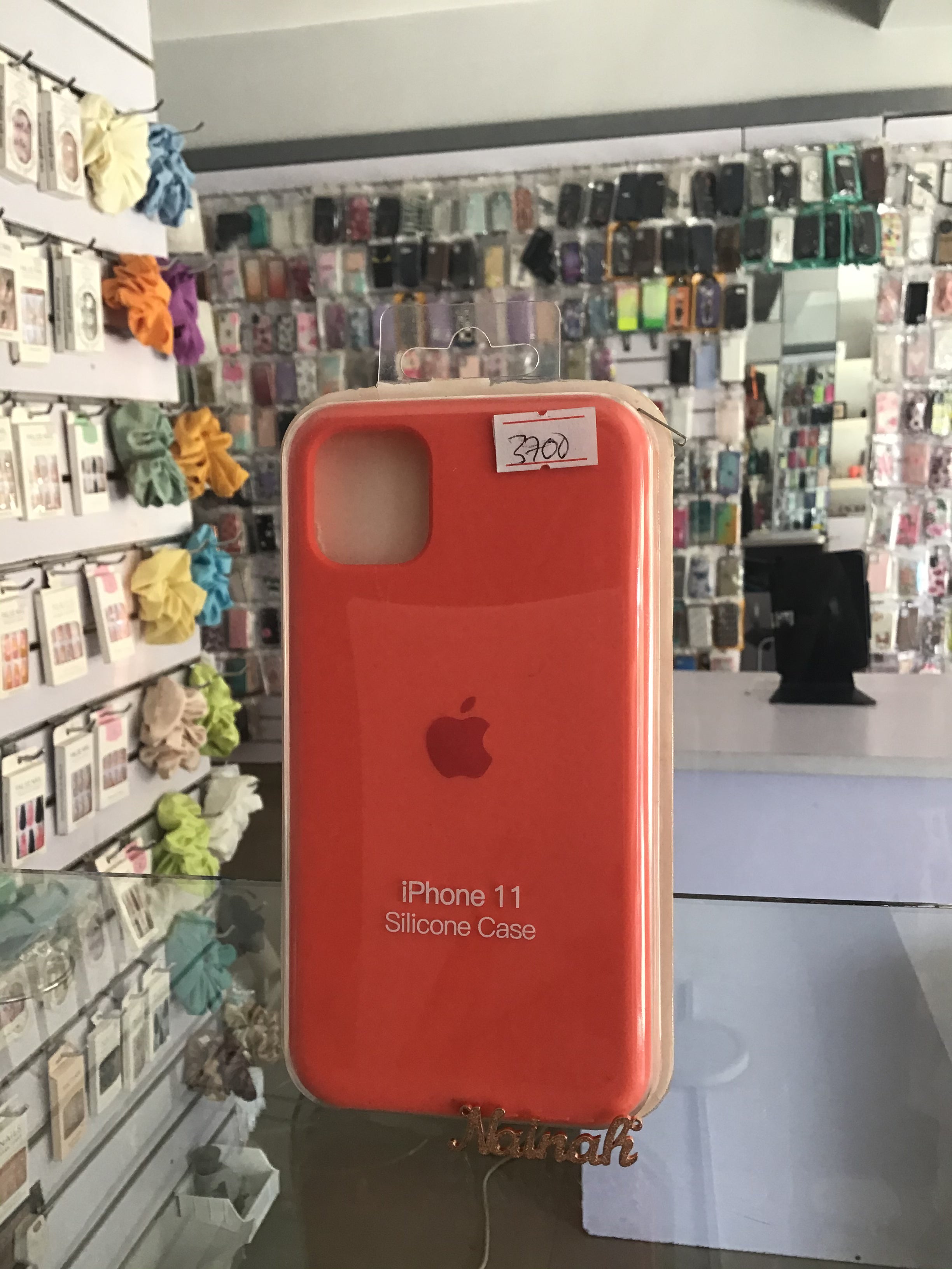 Orange Silicone Protective Case For iPhone 11