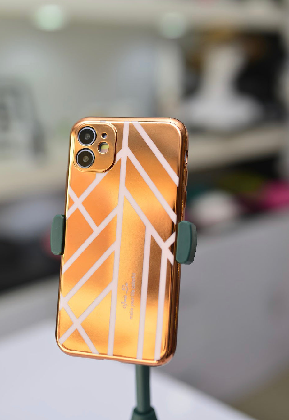 Shiny Nude Marble  Case For IPhone 11