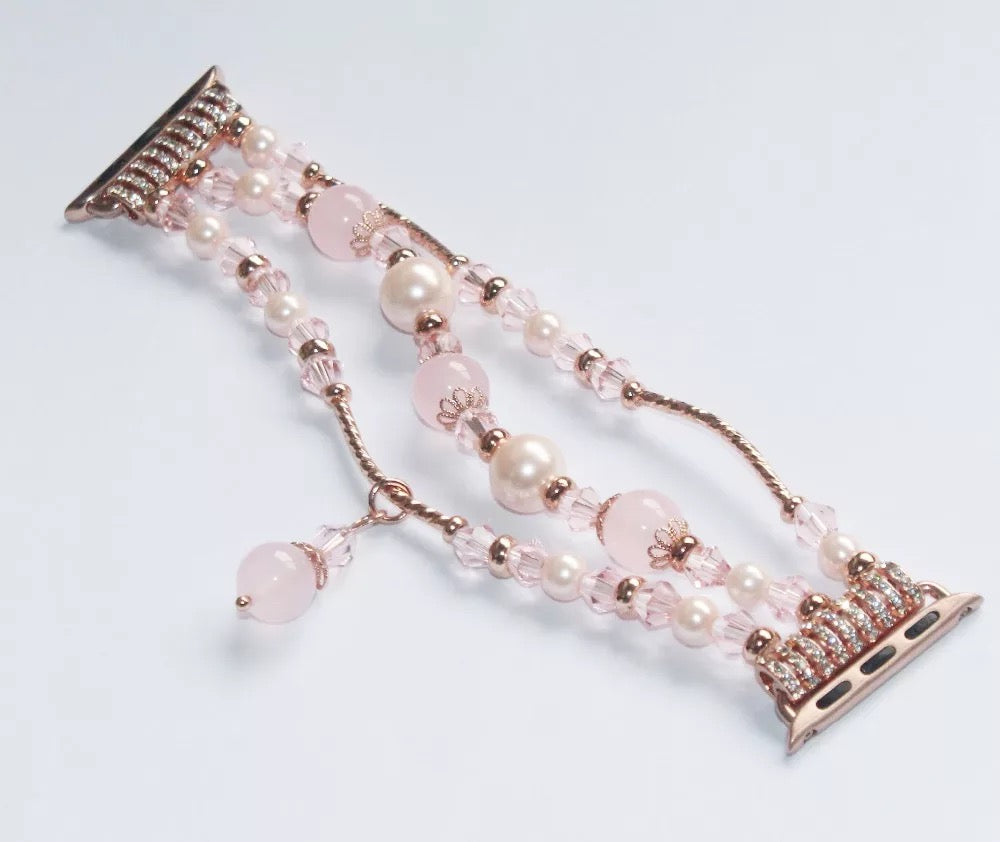 Luxury  Rose Gold Pearl Jewelry Chain Beads Bracelet