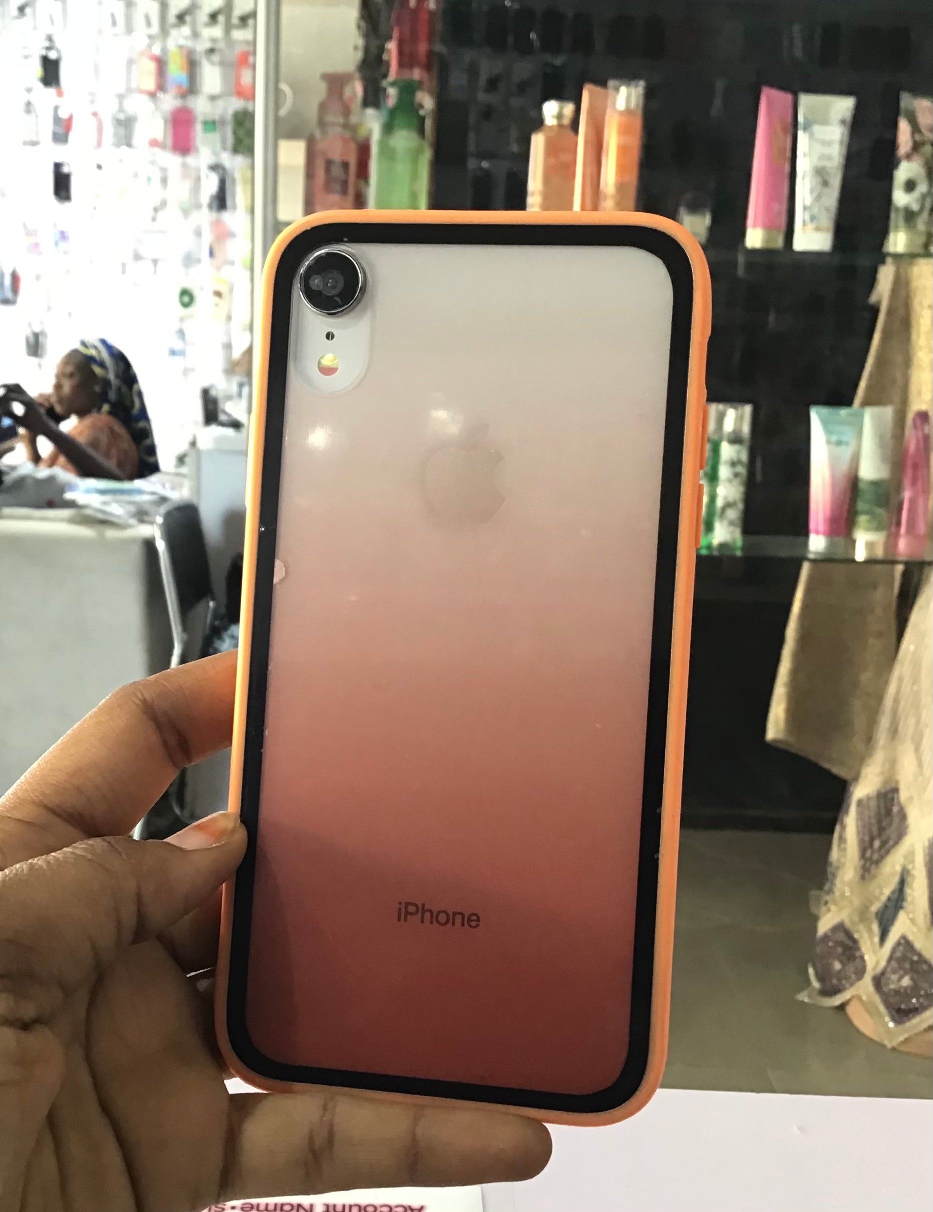 Orange Gradient Color Case For iPhone XR