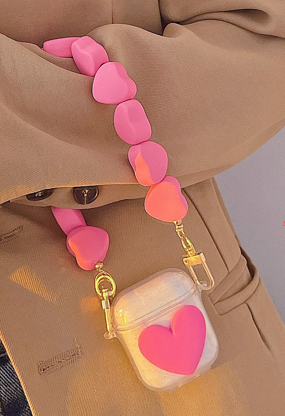 Pink Heart AirPods 1/2 Case