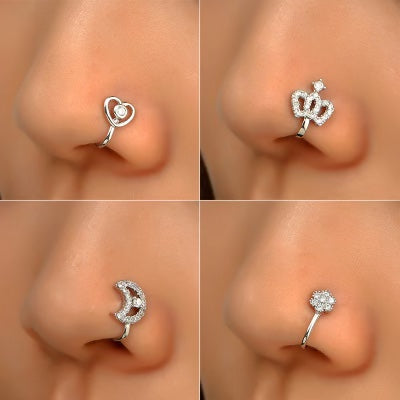 Stone Nose Ring Hook