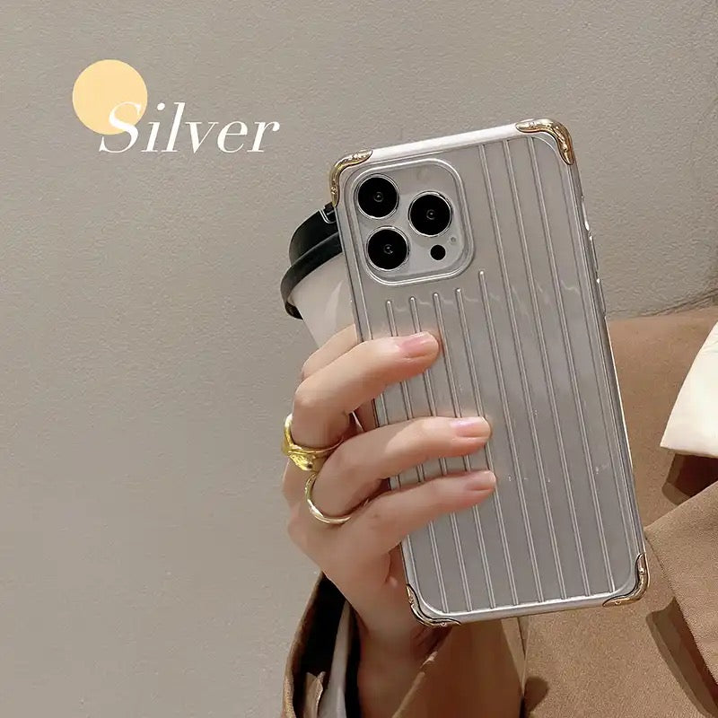 Silver Luggage Case For iPhone