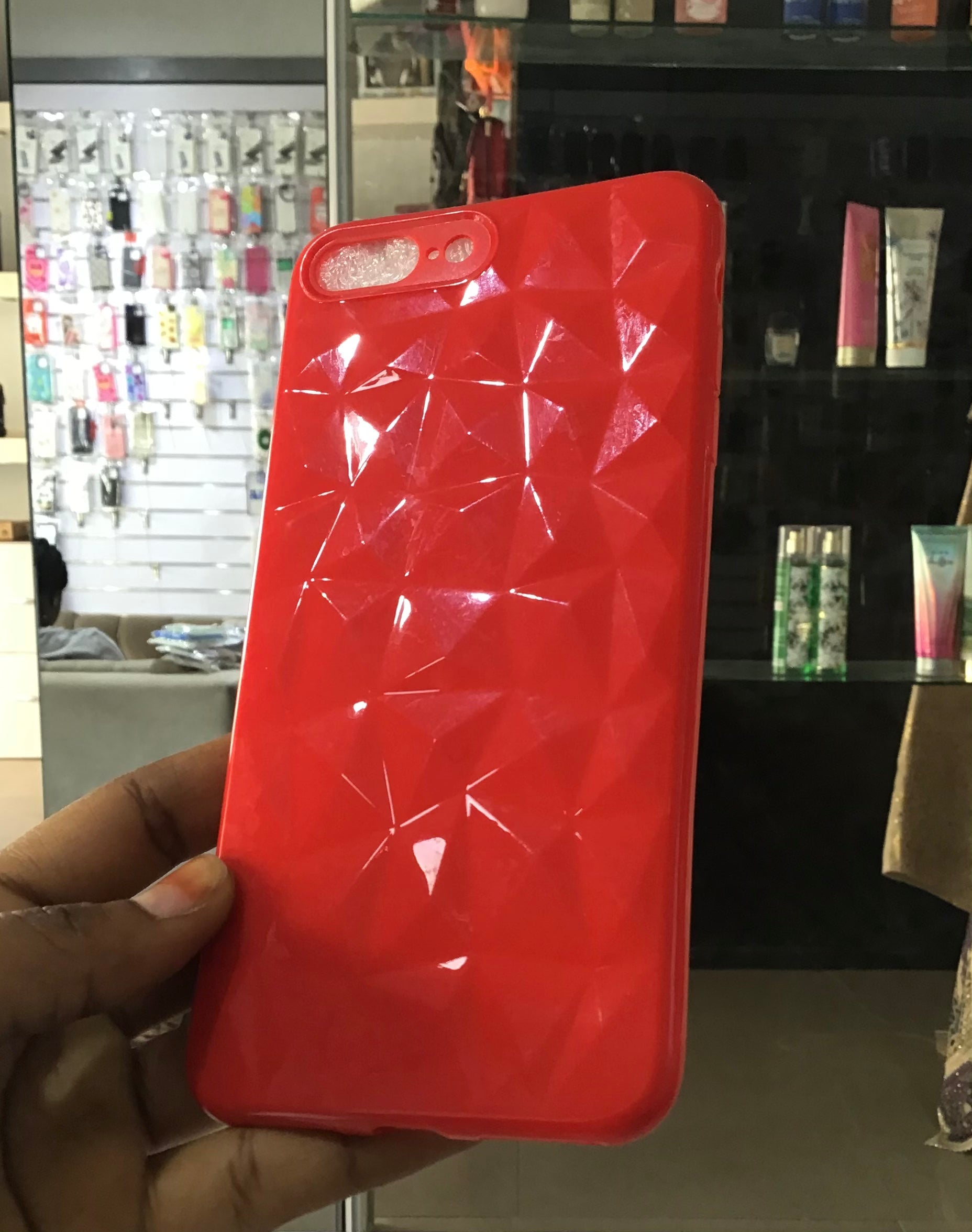 Red Soft Puff Case For iPhone 7/8 plus