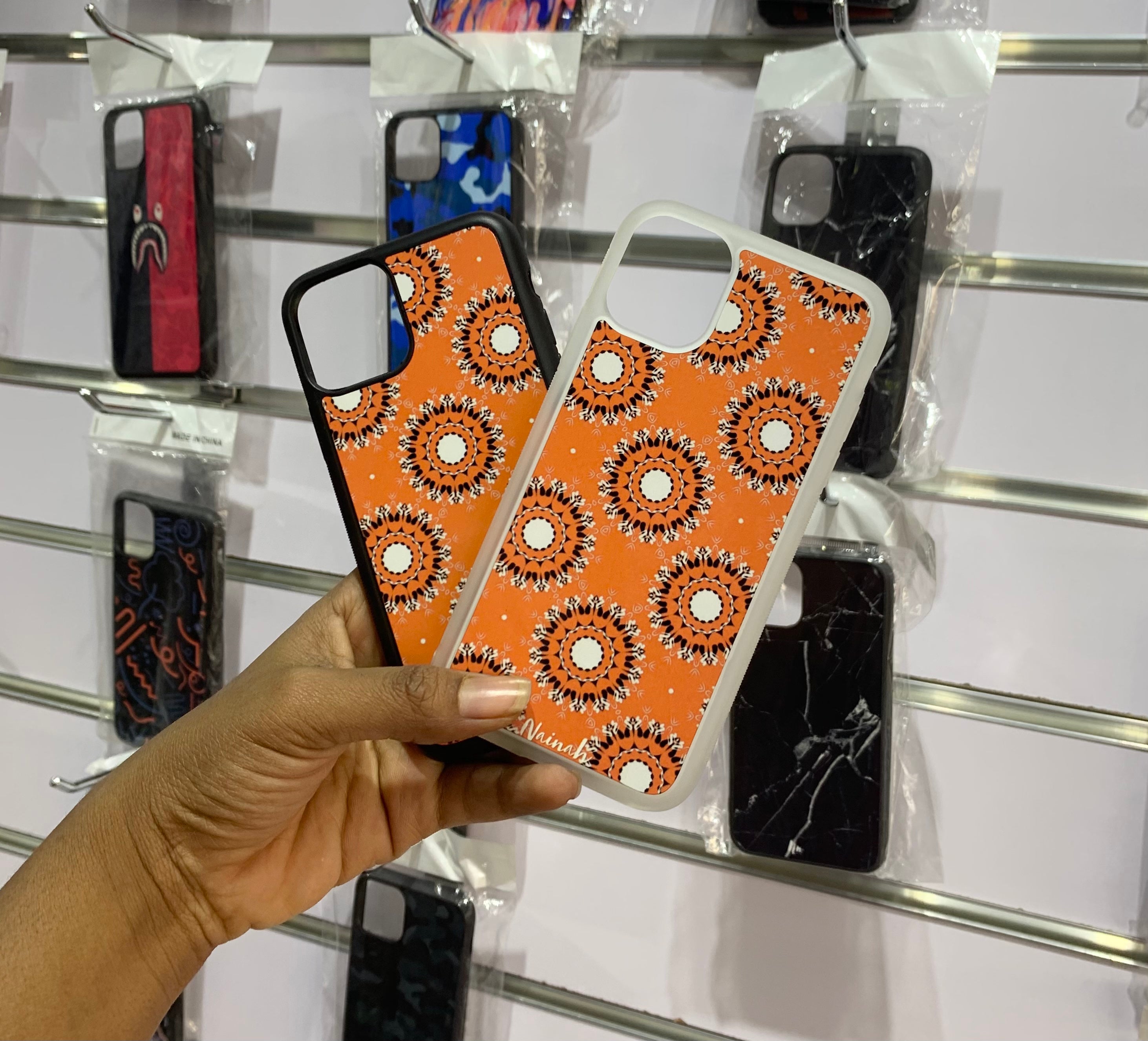 Orange  Case For IPhone 11 Pro With Black Edge