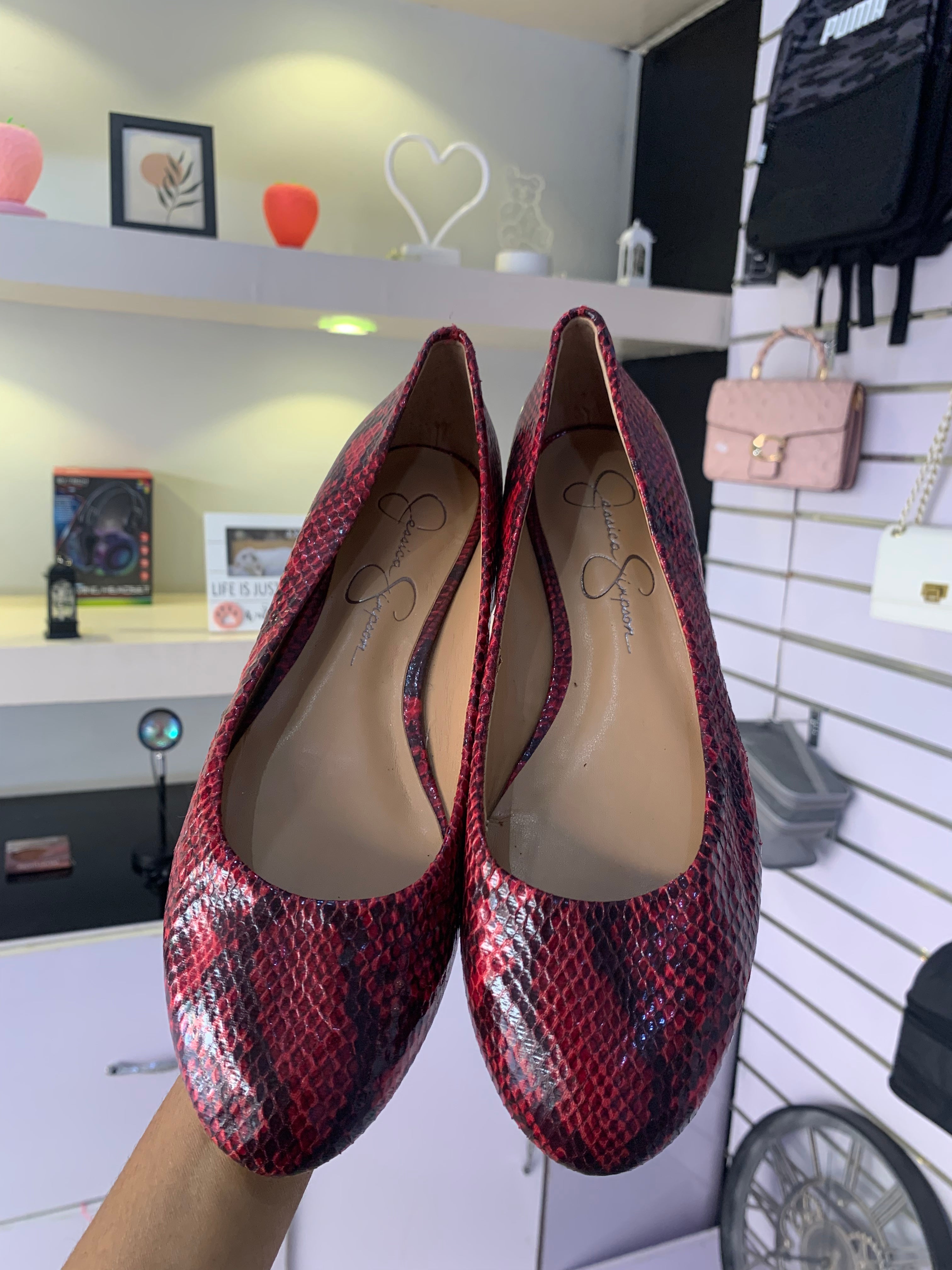 Snake print Loafers Shoes Size 38