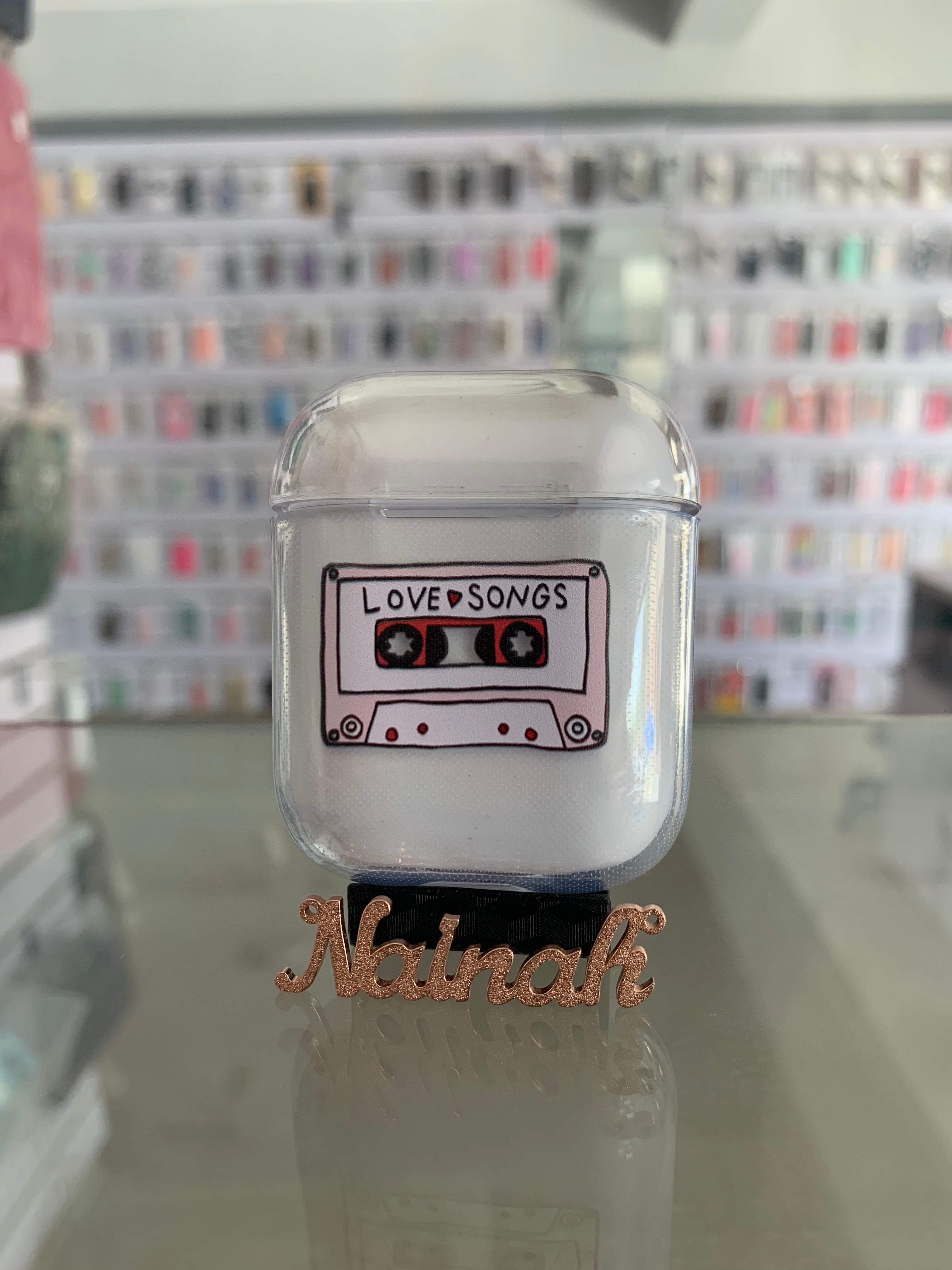 Music Player Transparent AirPods 1/2 Case