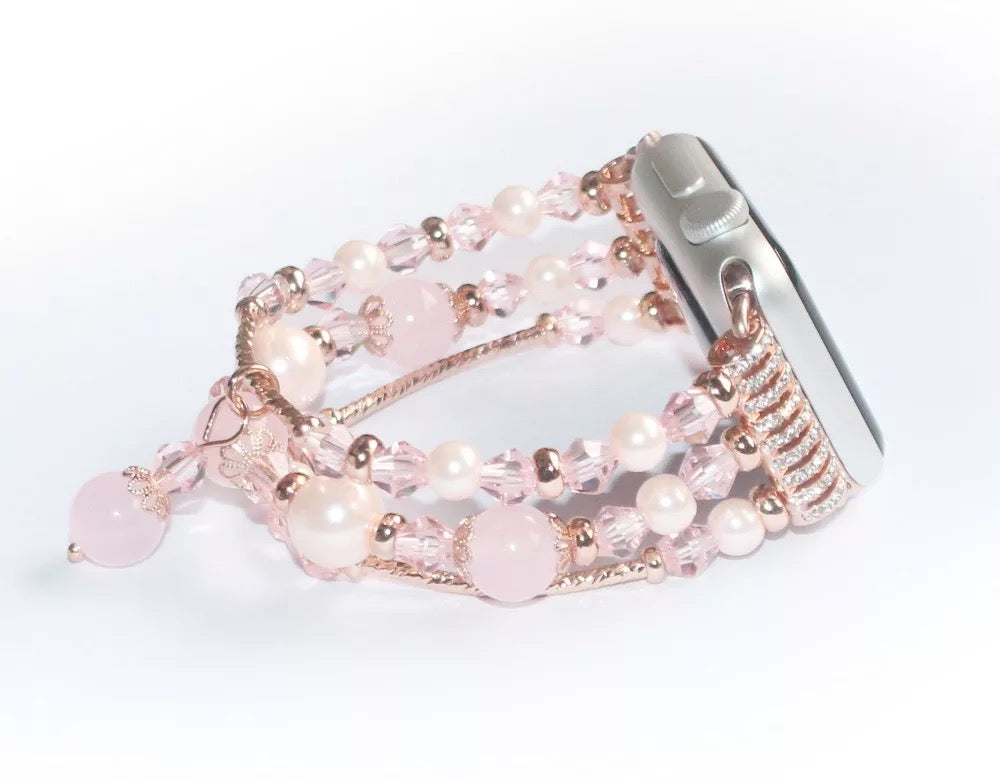Luxury  Rose Gold Pearl Jewelry Chain Beads Bracelet