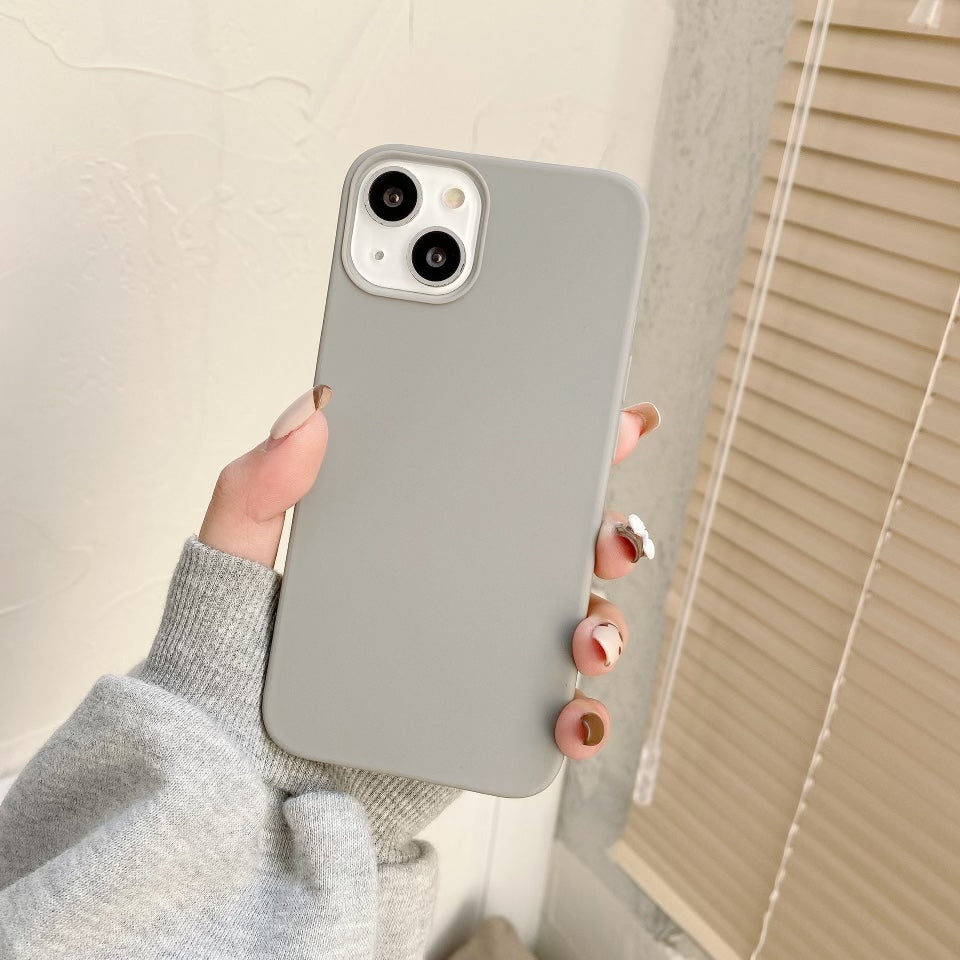 Grey Silicone Case For iPhone 14 Pro Max