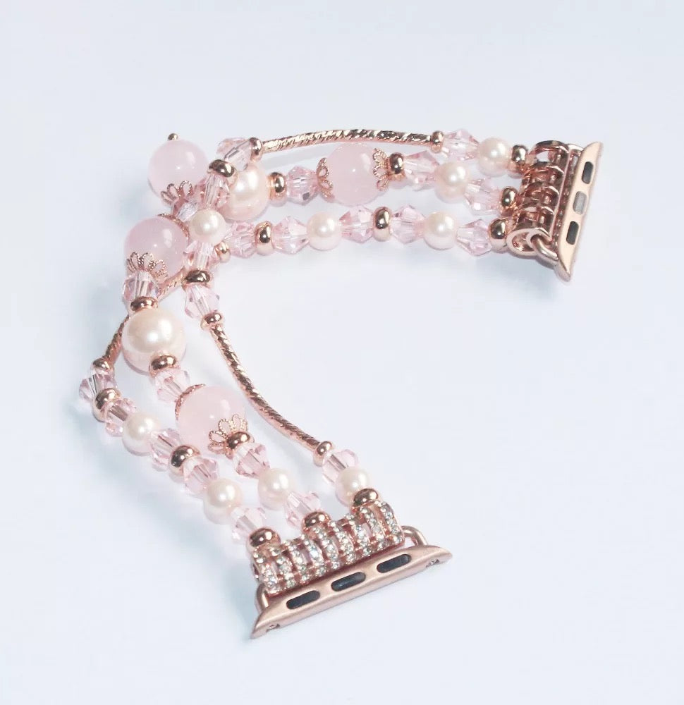 Luxury  Rose Gold Pearl Jewelry Chain Beads Bracelet