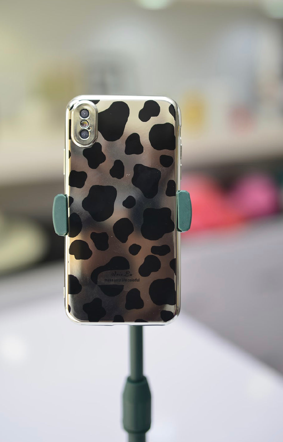 Silver Leopard Case For iPhone