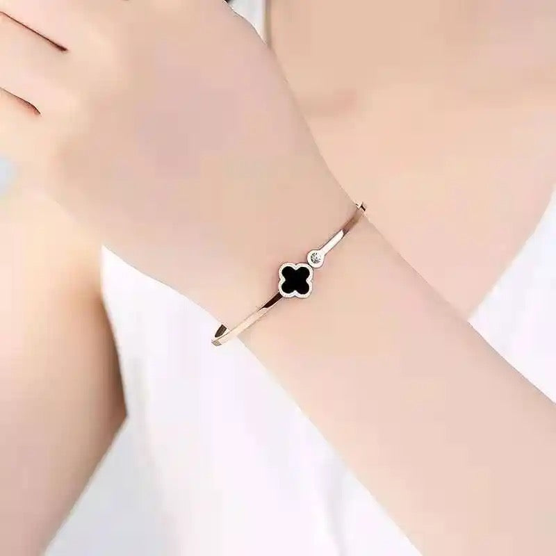 Black Plus Sign Bracelet