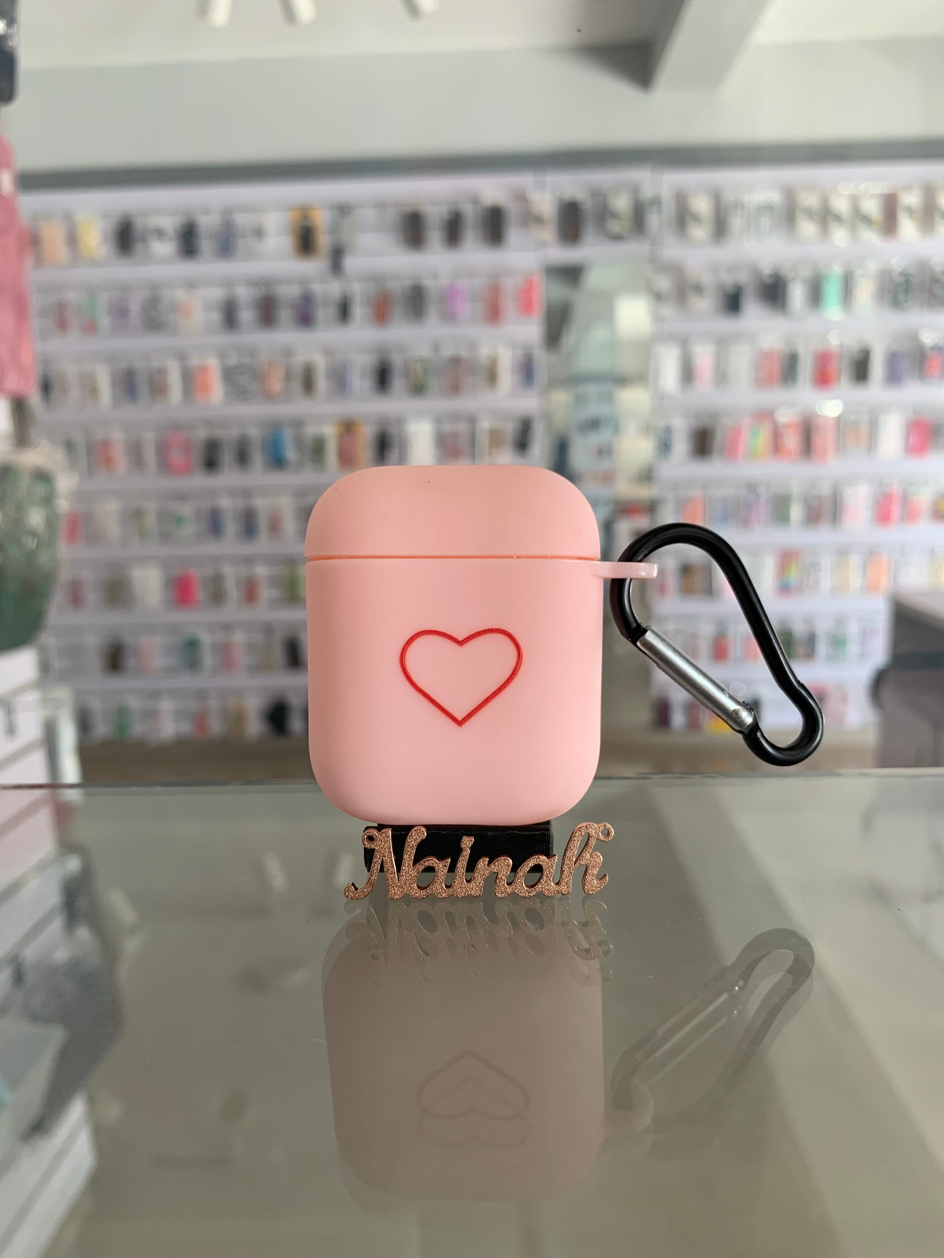 Pink Silicone AirPods 1/2 Case