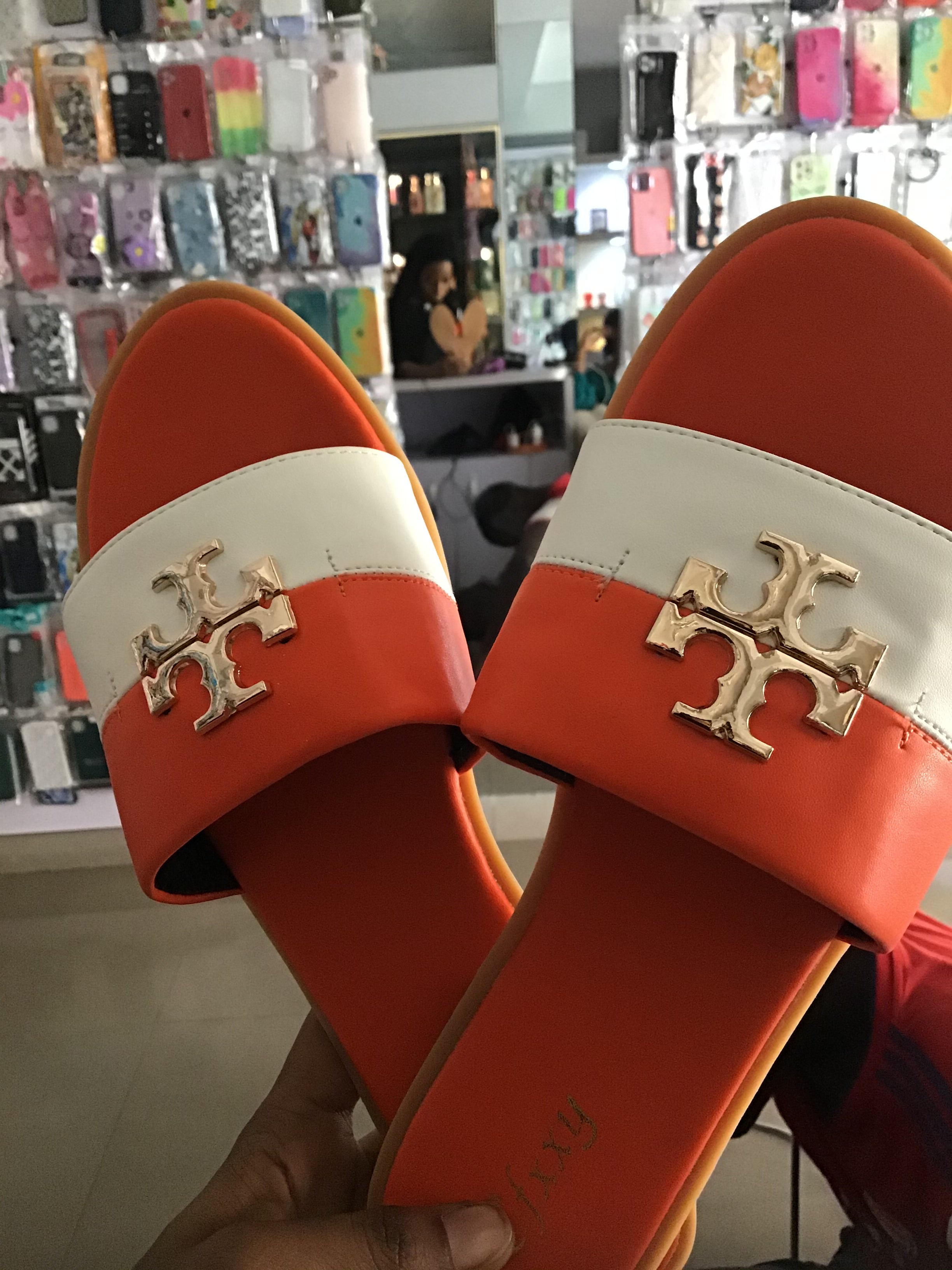 Orange Flat Shoe Size 40