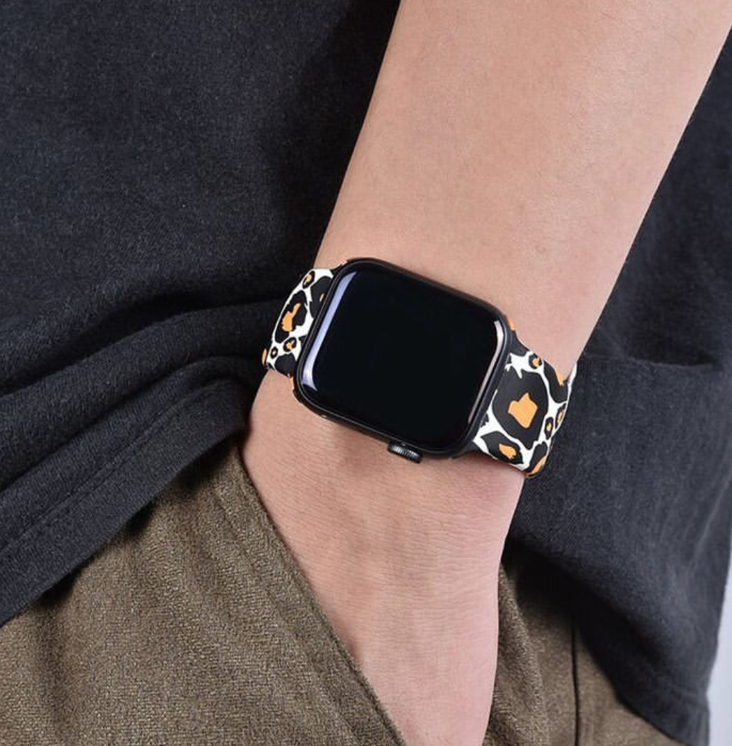 Leopard Silicone Strap