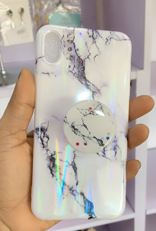 White Marble Protective Case For iPhone XS Max