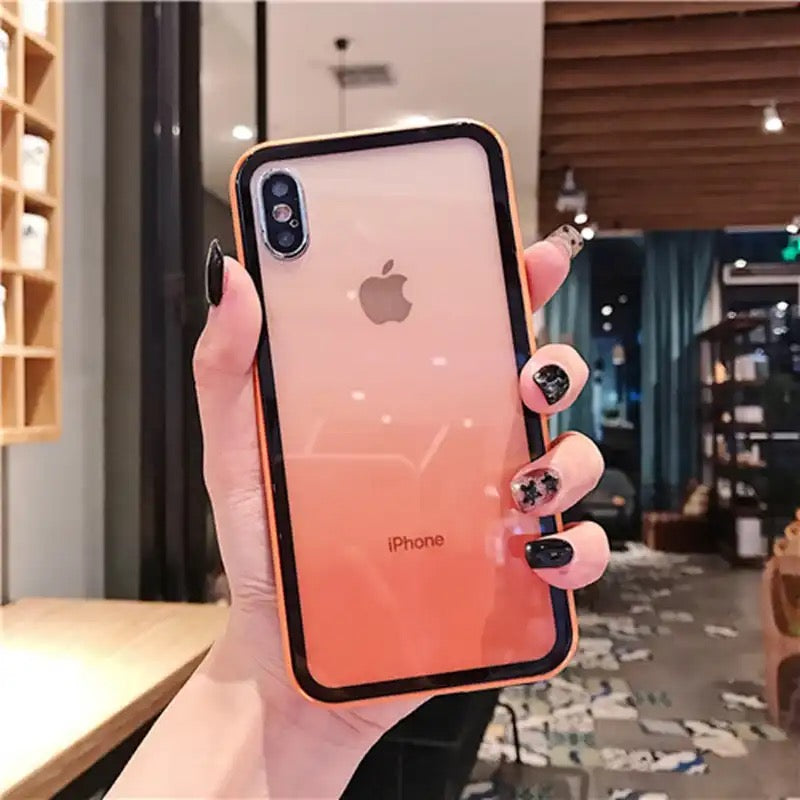 Orange Gradient Color Case For iPhone XS Max